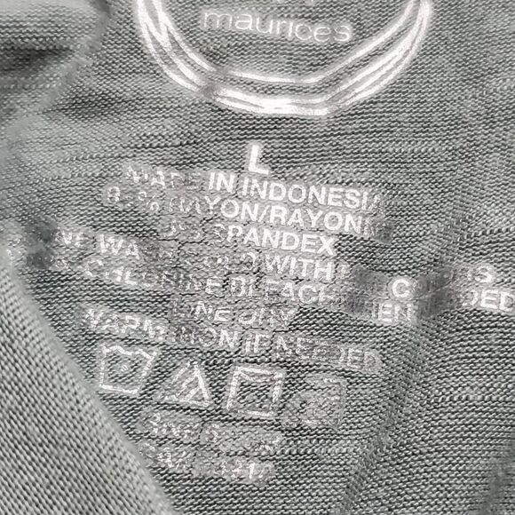 Maurices 24/7 Large Green Tunic Top - Picture 6 of 8